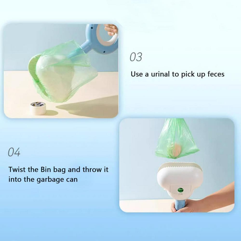 KFX-1268925 Cloud-Shaped Pooper Scooper for Outdoor Pet Waste Cleanup, Comfortable No-Contact Design