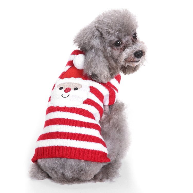 KFX-1269821 Cozy Wool Pet Sweater for Autumn and Winter - Stylish British-Inspired Design