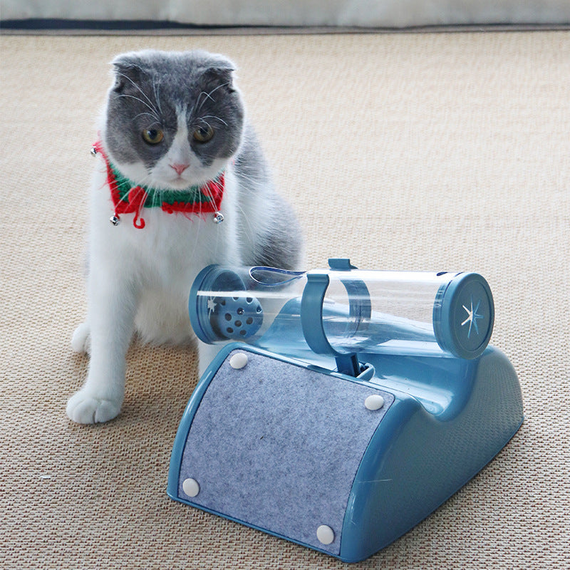 KFX-1271229 Automatic Cat Toy for Self-Play and Feeding - Blue, Pink, Green Options