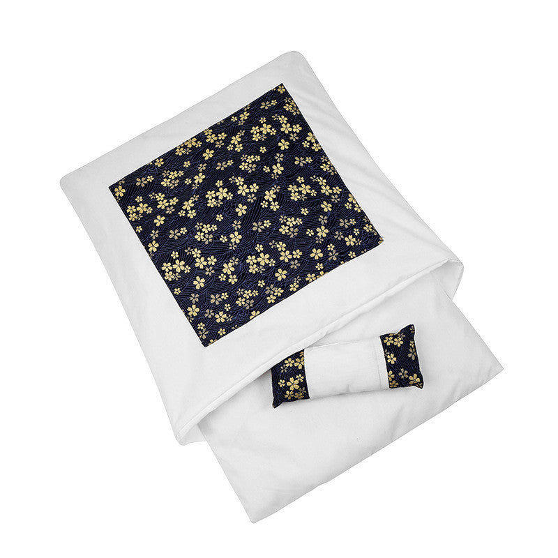 KFX-1271485 Cozy Winter Cat Bed with Removable Washable Quilt for All Seasons