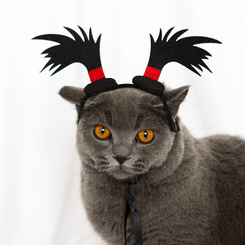 KFX-1272253 Cat Braids Headgear - Funny Village Girl Question Mark Design, Casual Acrylic Accessory