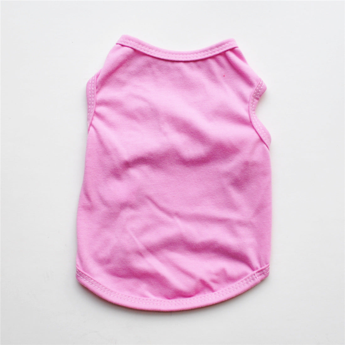 KFX-1273789 Solid Color Casual Dog Vest - Thin White Edition for All Dogs