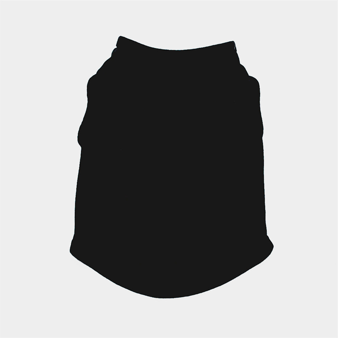 KFX-1273789 Solid Color Casual Dog Vest - Thin White Edition for All Dogs