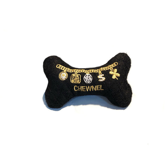 KFX-1278013 Plush Black Handbag Dog Sound Toy for Interactive Play