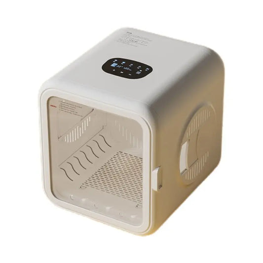 KFX-127827 Automatic Pet Hair Dryer Box with Speech Control and Temperature Settings for Cats and Small Dogs