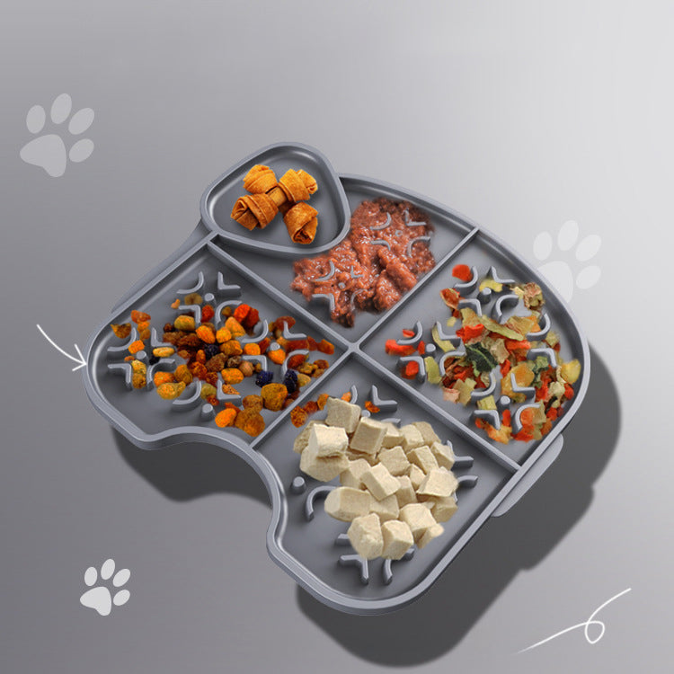 KFX-1279165 Silicone Pet Licking Pad with Suction Cups for Slow Feeding and Anti-Choking for Cats and Dogs