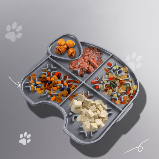 KFX-1279165 Silicone Pet Licking Pad with Suction Cups for Slow Feeding and Anti-Choking for Cats and Dogs