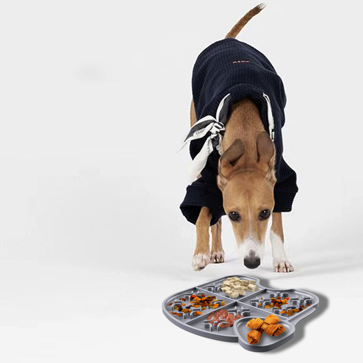 KFX-1279165 Silicone Pet Licking Pad with Suction Cups for Slow Feeding and Anti-Choking for Cats and Dogs