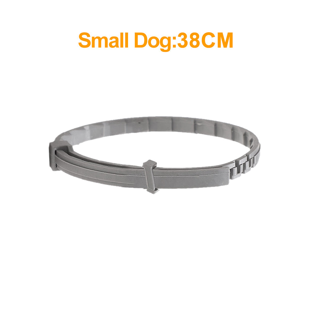 KFX-1280957 Flea-Repellent Silicone Collar for Large Dogs and Small Dogs or Cats - All-Season Design
