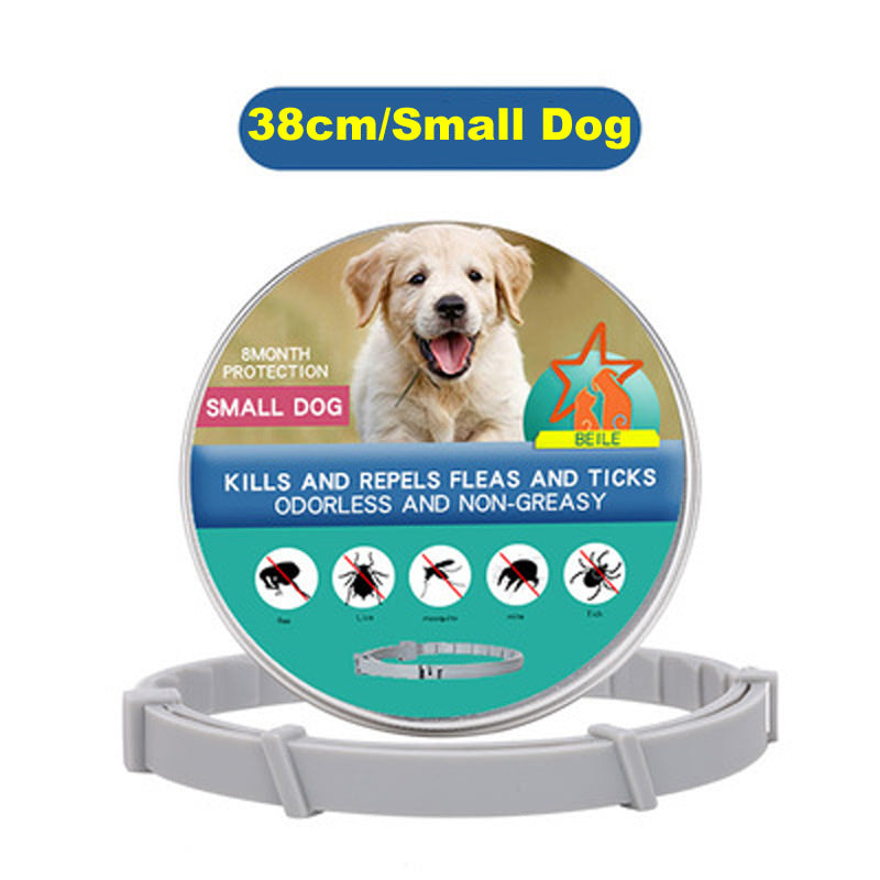 KFX-1280957 Flea-Repellent Silicone Collar for Large Dogs and Small Dogs or Cats - All-Season Design