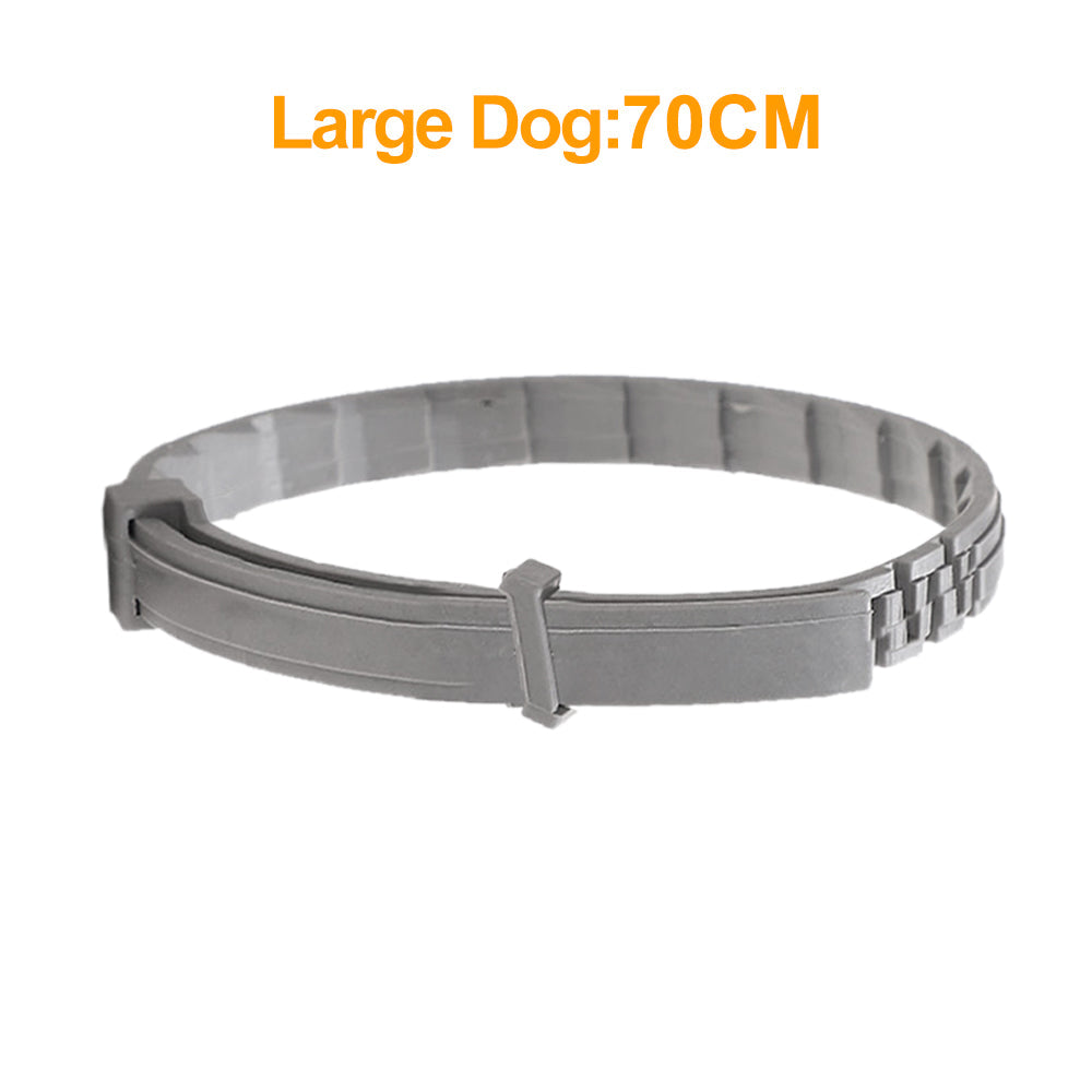 KFX-1280957 Flea-Repellent Silicone Collar for Large Dogs and Small Dogs or Cats - All-Season Design
