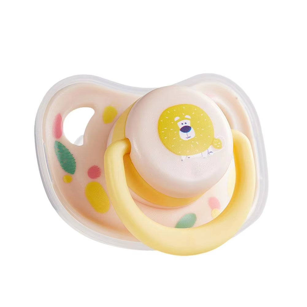 KFX-1281597 Poodle Molar Bite Silicone Pet Toy - Little Lion, Chick, and Dinosaur Nipple Designs