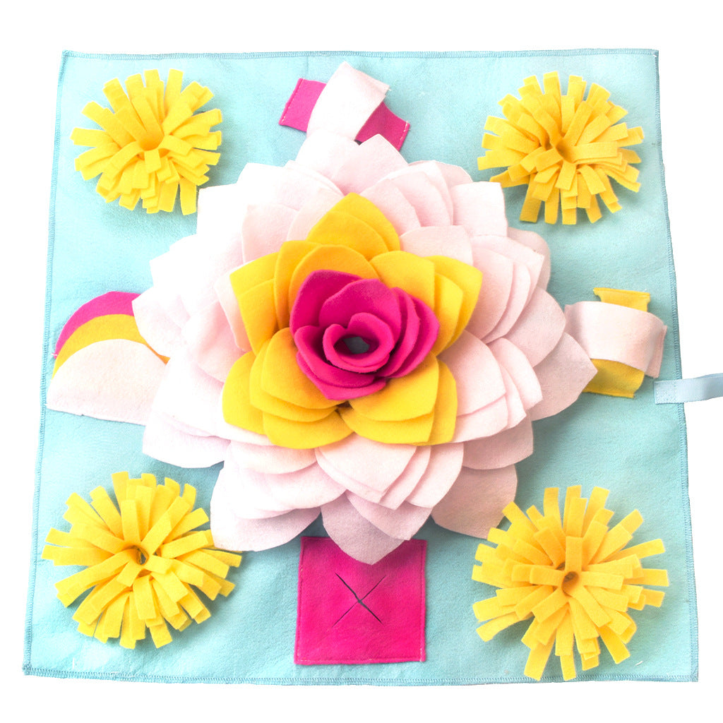 KFX-1283773 Sniff Pad for Pets - Cloth Material, 60x60cm Interactive Snuffle Mat
