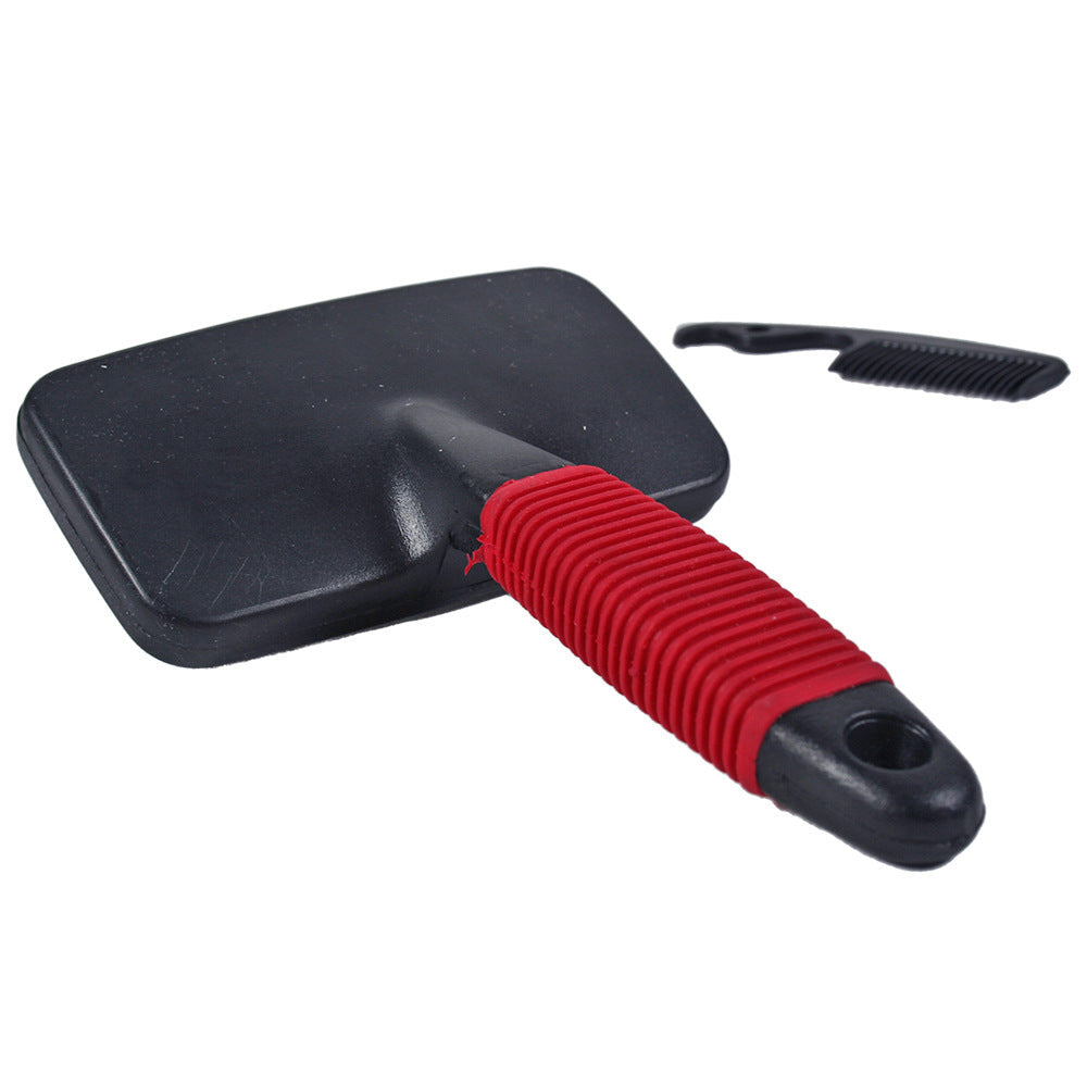 KFX-1284541 Two-Piece Steel Needle Comb with Massage Handle for Pets - 9.5x14.5 cm
