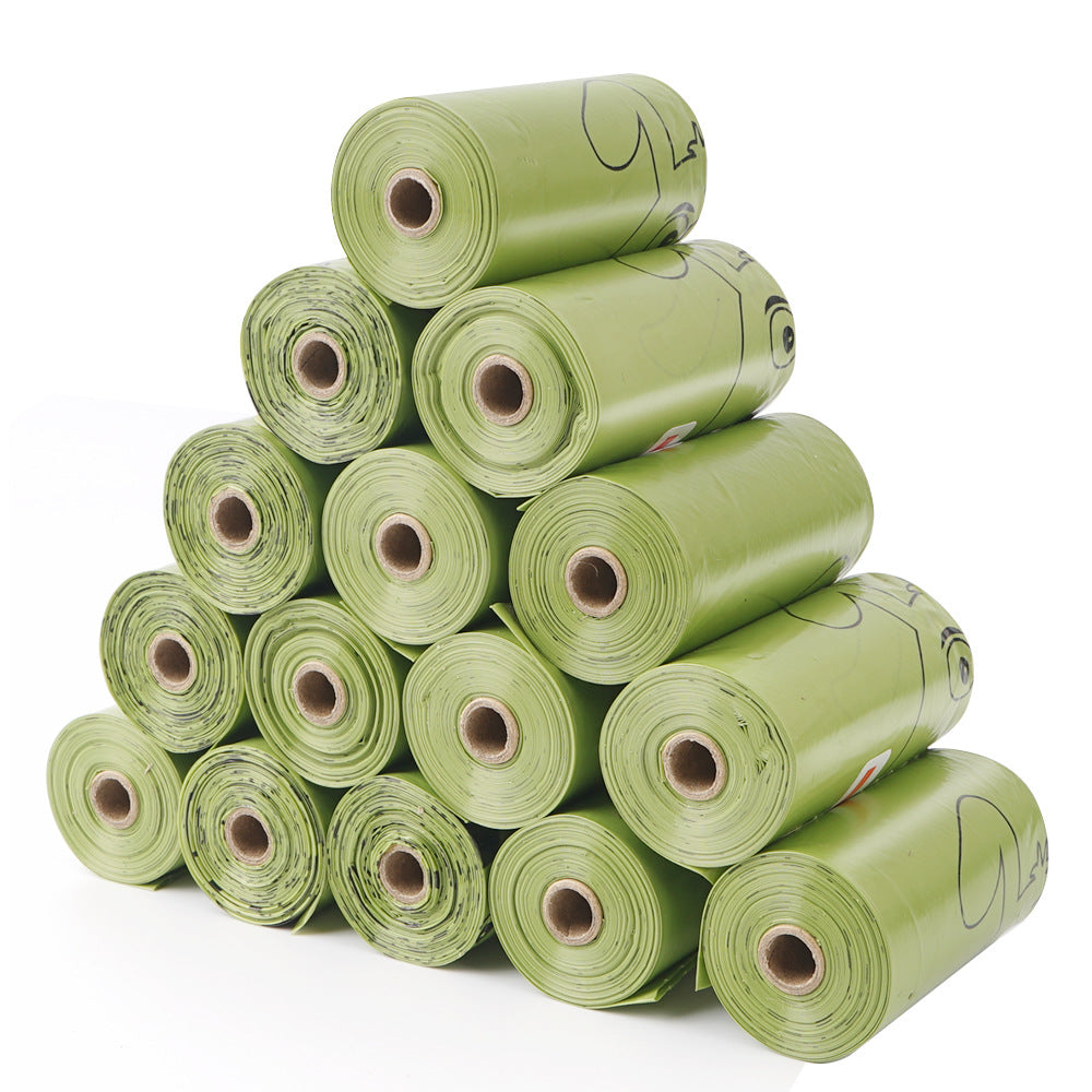 KFX-1285181 Biodegradable Thickened PET Dog Waste Bags with Dispenser - Assorted Colors