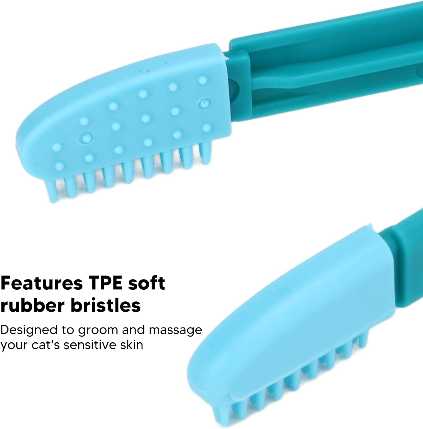 KFX-1286205 Gentle Tear Stain Remover for Cats and Dogs with Soft Rubber Eye Comb