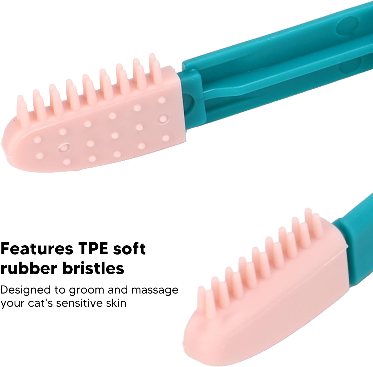KFX-1286205 Gentle Tear Stain Remover for Cats and Dogs with Soft Rubber Eye Comb