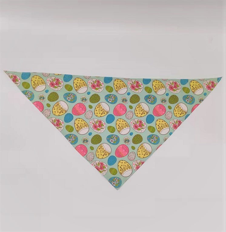 KFX-1286333 Digital Print Easter Bunny Egg Toy - Polyester Fabric, Soft & Durable, Triangle Towel Included