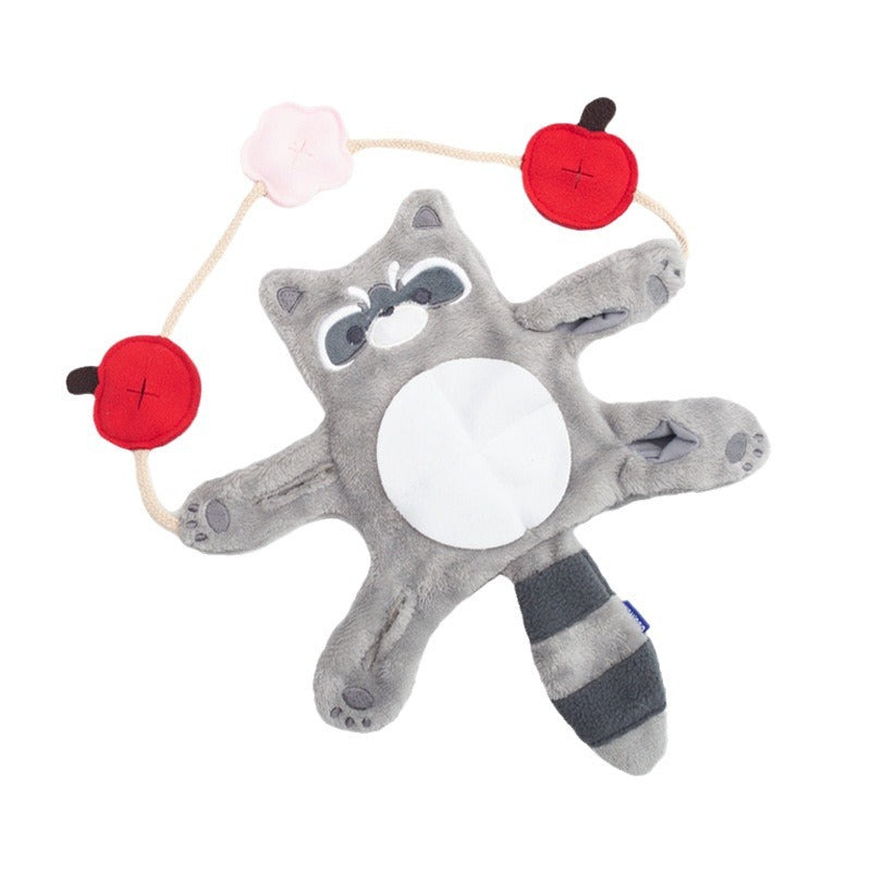 KFX-1288381 Interactive Plush Teddy Bear Toy for Small Dogs - Teeth Grinding and Food Hiding Accessory
