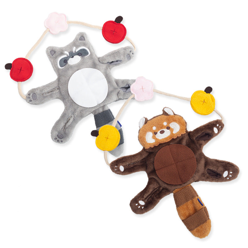 KFX-1288381 Interactive Plush Teddy Bear Toy for Small Dogs - Teeth Grinding and Food Hiding Accessory