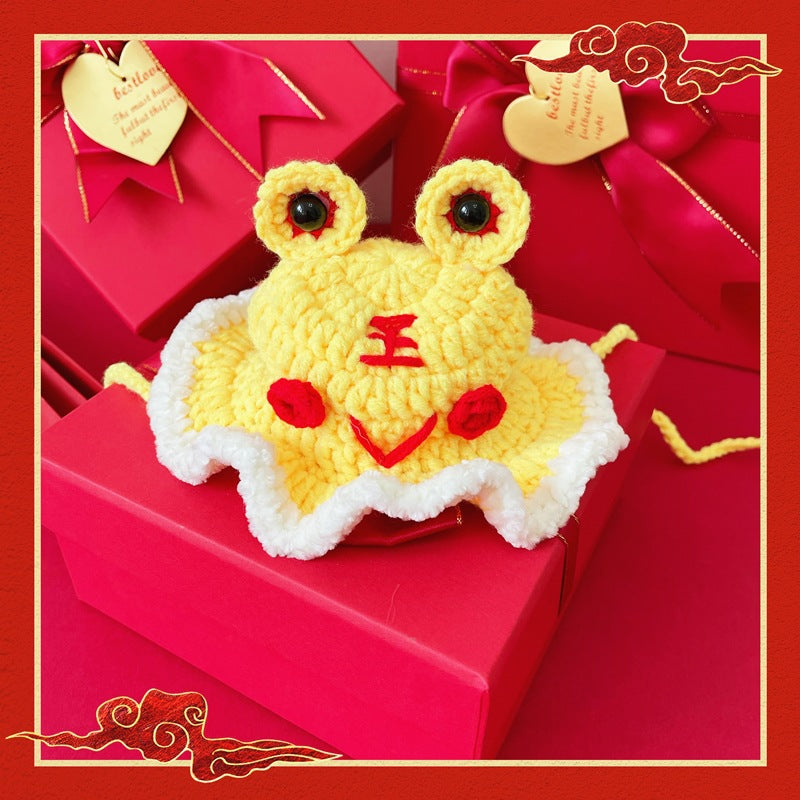 KFX-1292861 Festive Winter Pet Hats for Cats and Dogs – Tiger, Fruit, Frog Designs