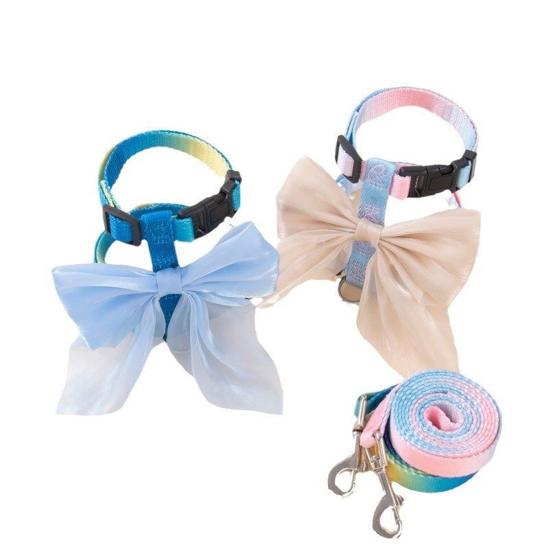 KFX-1293757 Breathable Traction Vest for Pets in White, Blue, Pink, and Purple