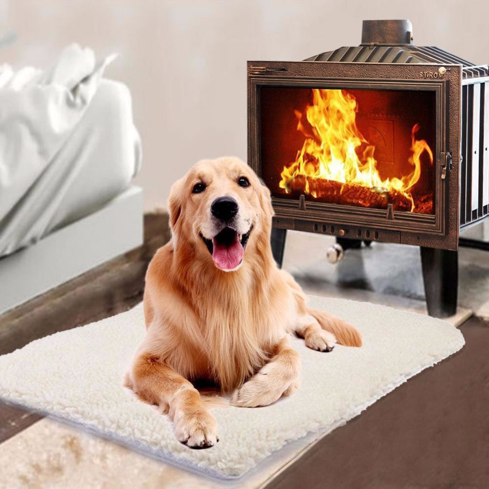 KFX-1296317 Soft and Cozy Removable Washable Pet Mat for Autumn and Winter, 60x45cm, 86.5x60.5cm, with Aluminum and Pearl Cotton Filling