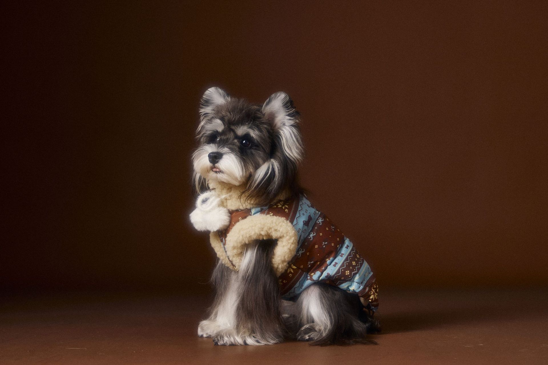 KFX-1299005 Light Pink Bichon Schnauzer Teddy Vest for Pets - Soft 90% Duck Down Insulated Clothing in Multiple Sizes