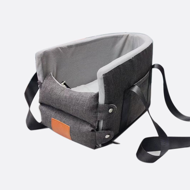 KFX-1299261 Portable Dark Gray Pet Carrier Bed for Travel - Ideal for Pets Up to 8kg