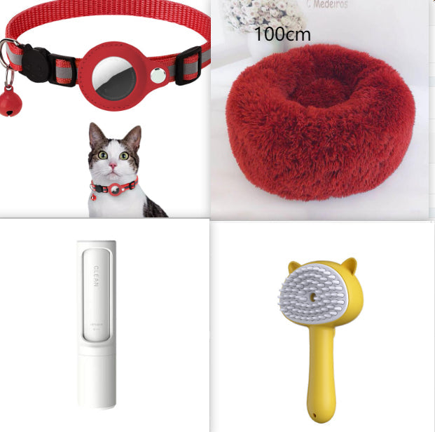 KFX-1306813 Rechargeable Cat Grooming Brush with Steam Technology for Effective Hair Cleaning and Massaging