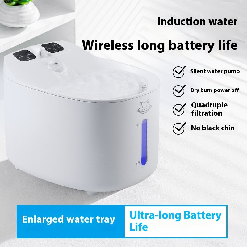 KFX-1307453 Smart Detachable Large Capacity Pet Water Dispenser with Intelligent Sensor for Dogs and Cats