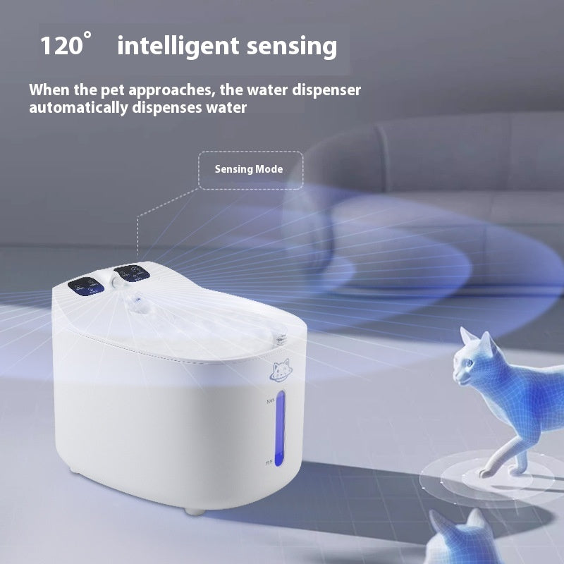 KFX-1307453 Smart Detachable Large Capacity Pet Water Dispenser with Intelligent Sensor for Dogs and Cats