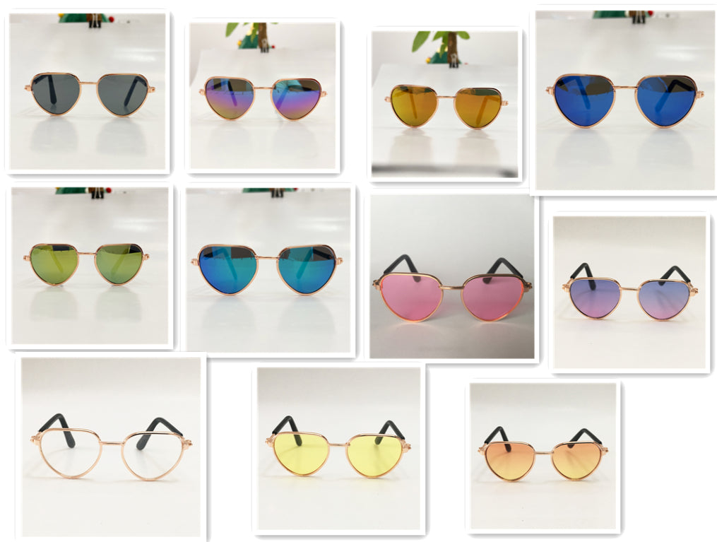 KFX-1307581 Mini Cat Sunglasses in Various Colorful Designs - Ideal for Pet Fashion