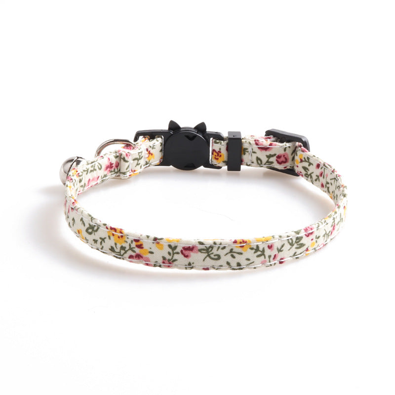 KFX-1307965 Comfortable Cotton Cat Collar - Soft Fabric for Your Feline Friend
