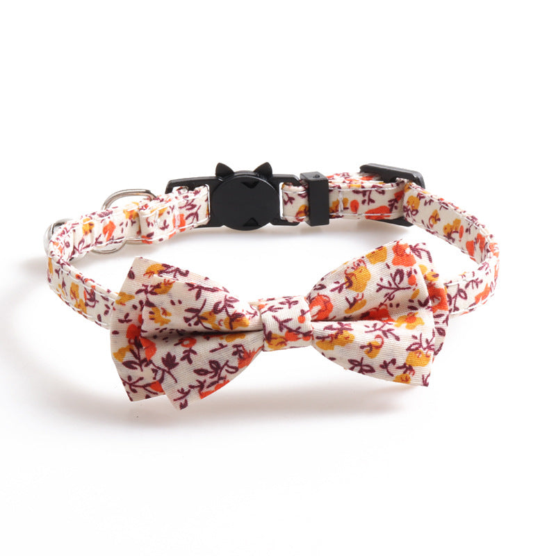 KFX-1307965 Comfortable Cotton Cat Collar - Soft Fabric for Your Feline Friend