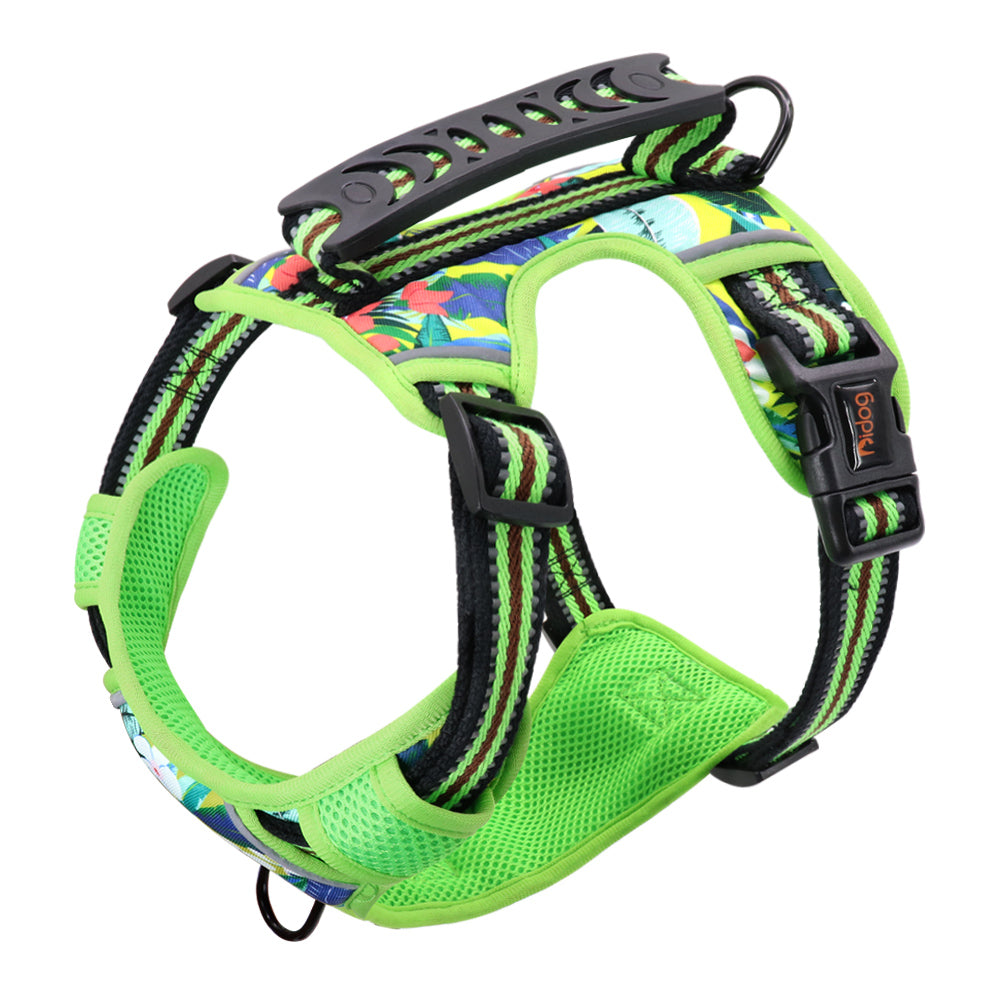 KFX-1309757 Adjustable Dog Leash Chest Harness for Small, Medium, and Large Dogs - Available in Multiple Colors