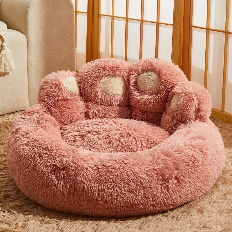 KFX-1310013 Fleece-Lined Dog Bed - Warm Sofa Mattress for Corgis, Golden Retrievers, and Medium to Large Breeds