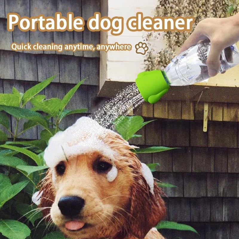 KFX-1313597 Portable Silicone Pet Shower Head for Easy Bathing and Cleaning