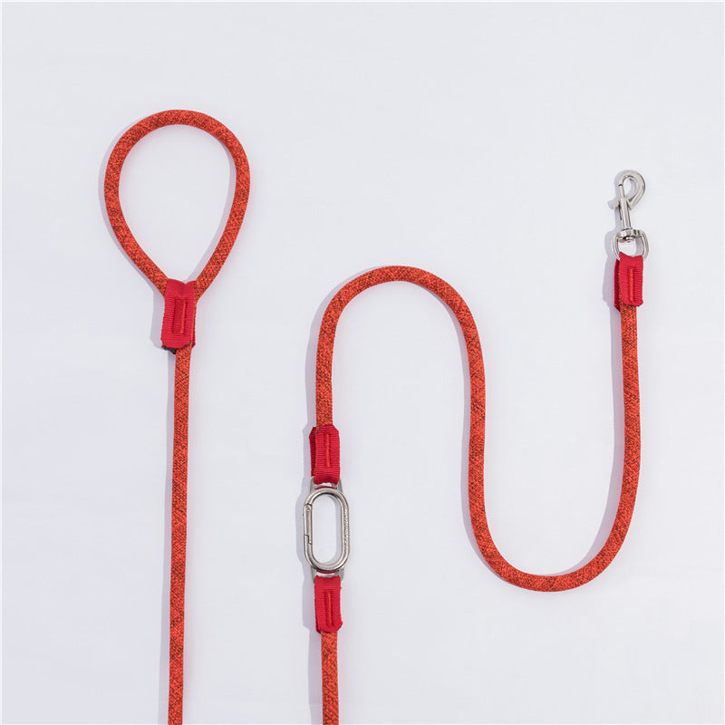 KFX-1315517 Diagonal Hands-Free Running Dog Leash with Explosion-Proof Chain for Large and Medium-Sized Dogs