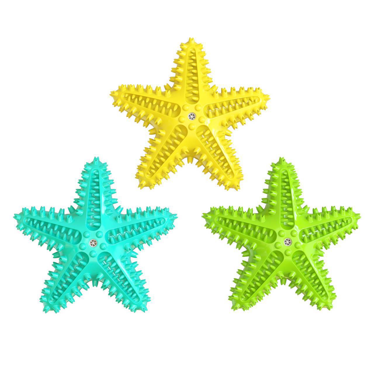 KFX-1316541 Starfish Molar Stick Dog Toy for Teeth Cleaning and Chewing Fun