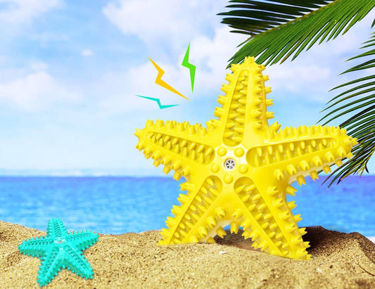 KFX-1316541 Starfish Molar Stick Dog Toy for Teeth Cleaning and Chewing Fun