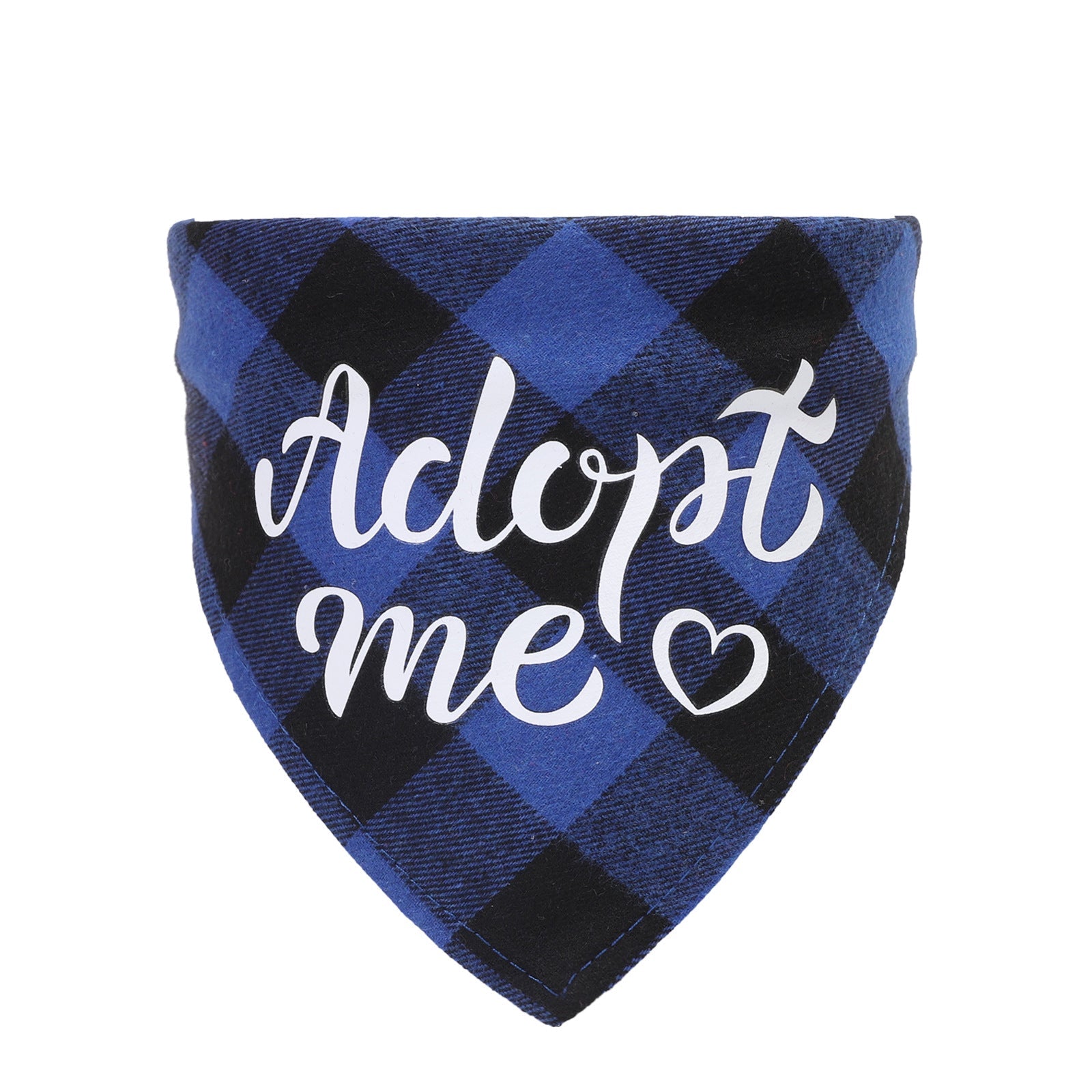 KFX-1319101 Triangle Scarf for Dogs and Cats - Cotton Plaid, Adjustable Neck Size 20-42cm, Suitable for All Seasons