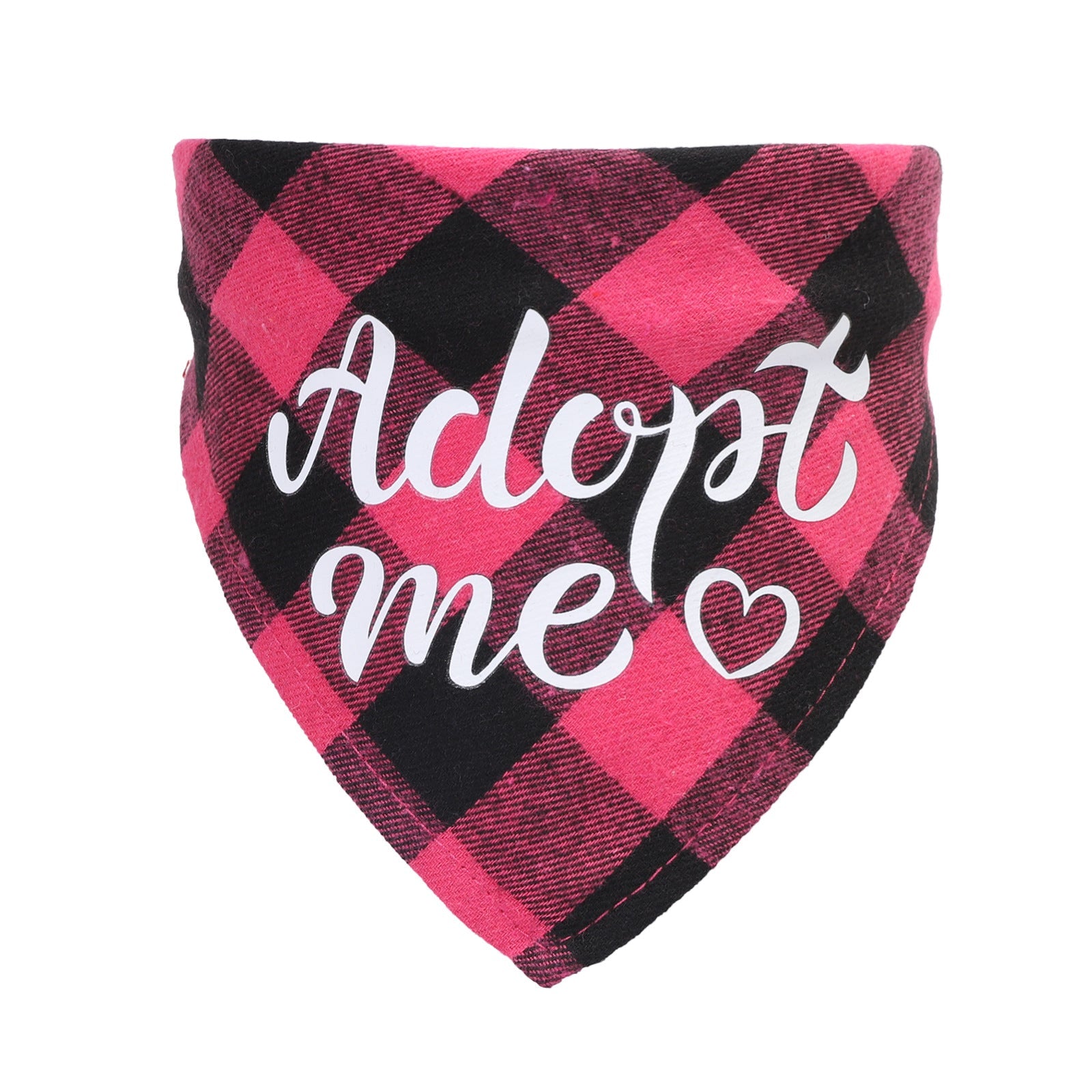 KFX-1319101 Triangle Scarf for Dogs and Cats - Cotton Plaid, Adjustable Neck Size 20-42cm, Suitable for All Seasons