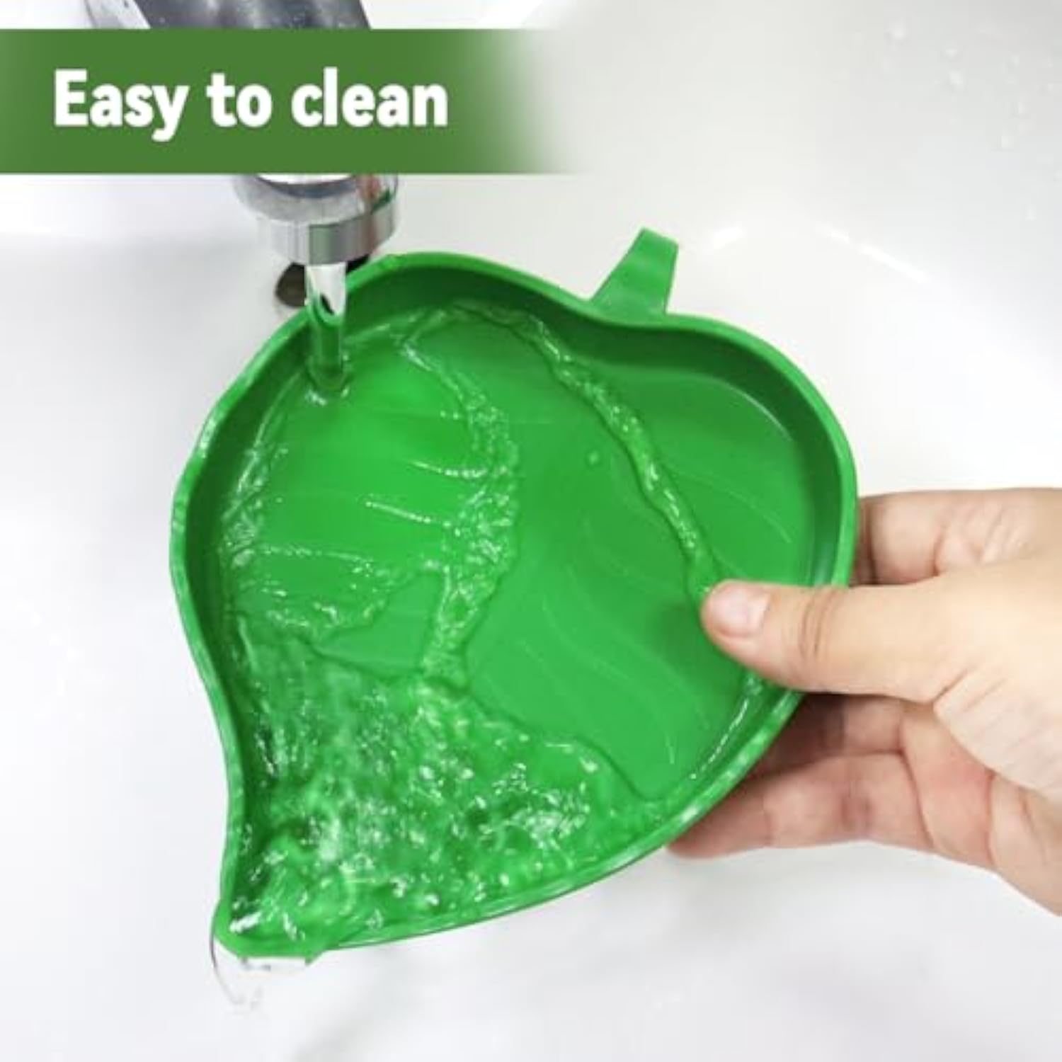 KFX-1321661 Reptile Food and Water Dish Set for Tortoises, Lizards, Bearded Dragons, and Small Snakes - 2 Sizes Available