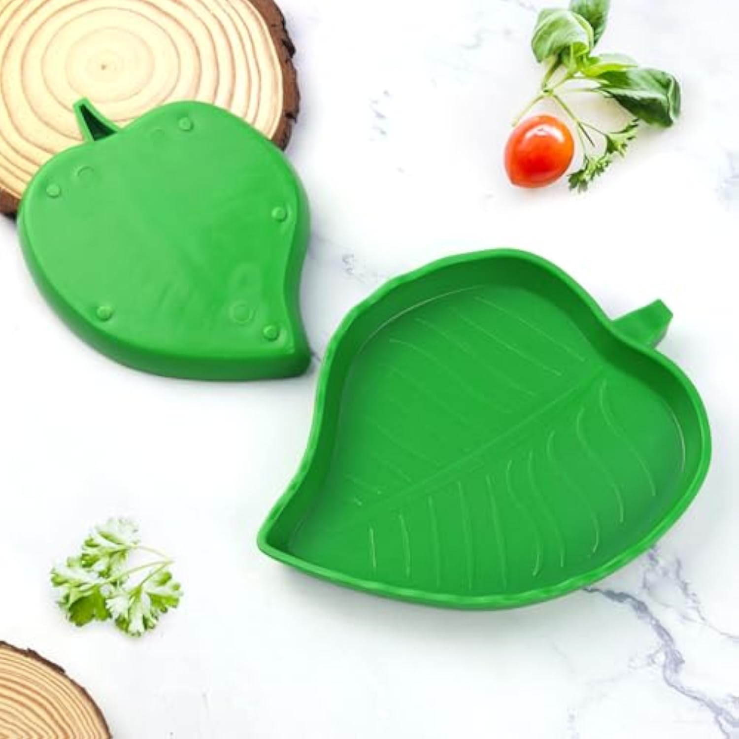 KFX-1321661 Reptile Food and Water Dish Set for Tortoises, Lizards, Bearded Dragons, and Small Snakes - 2 Sizes Available
