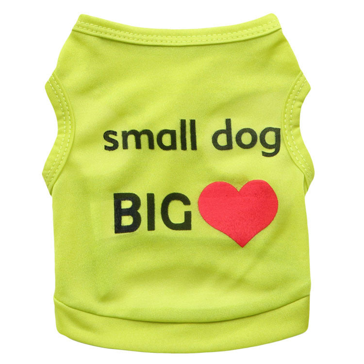 KFX-1322045 Breathable Polyester Puppy Vest - Comfortable Casual Pet Clothing for Small Dogs