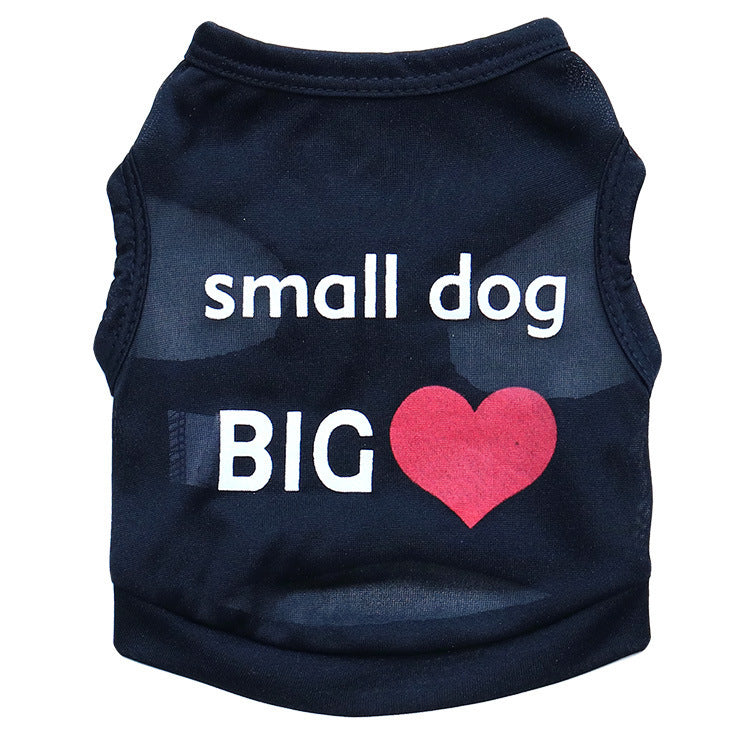 KFX-1322045 Breathable Polyester Puppy Vest - Comfortable Casual Pet Clothing for Small Dogs