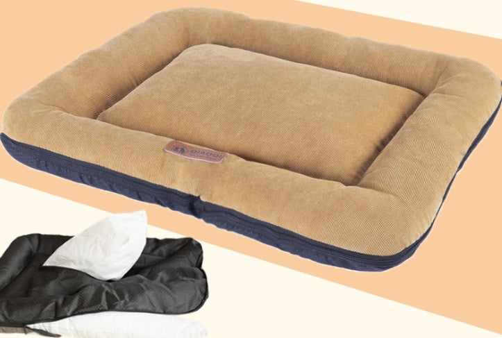 KFX-1323325 Washable Cotton Pad Pet Sleeping Mat - Removable, Available in S, M, L, XL