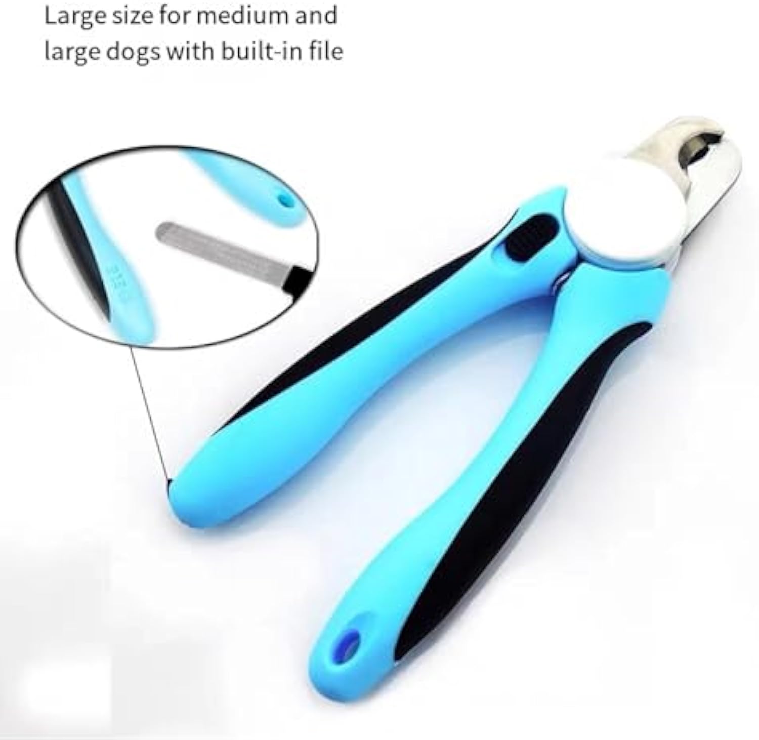 KFX-1324733 Heavy-Duty Dog Nail Clippers with Safety Guard for Large Dogs and All Breeds