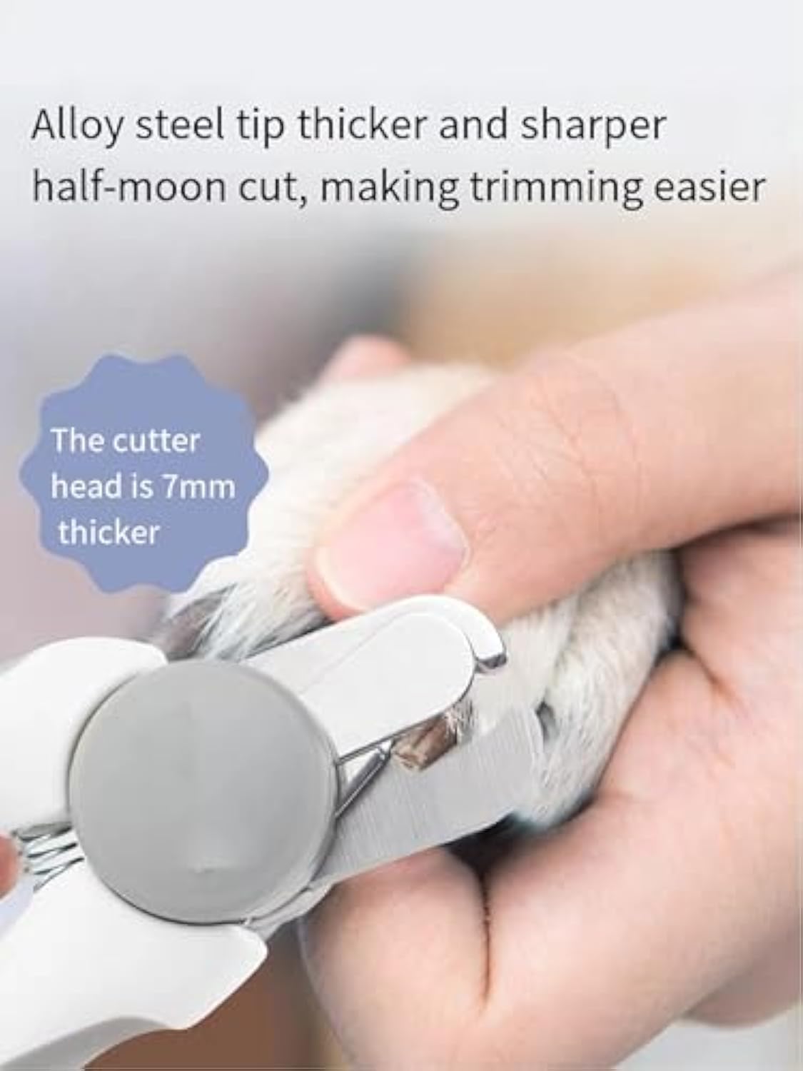 KFX-1324733 Heavy-Duty Dog Nail Clippers with Safety Guard for Large Dogs and All Breeds